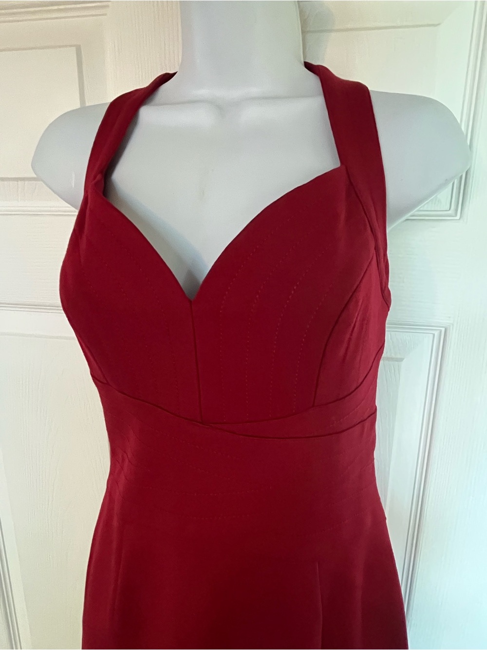 Laundry By Shelli Segal Red Strapless Sweetheart Cocktail Dress
